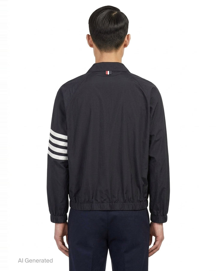 Zip Front Raglan Coach Jacket | Thom Browne | Club21 - back