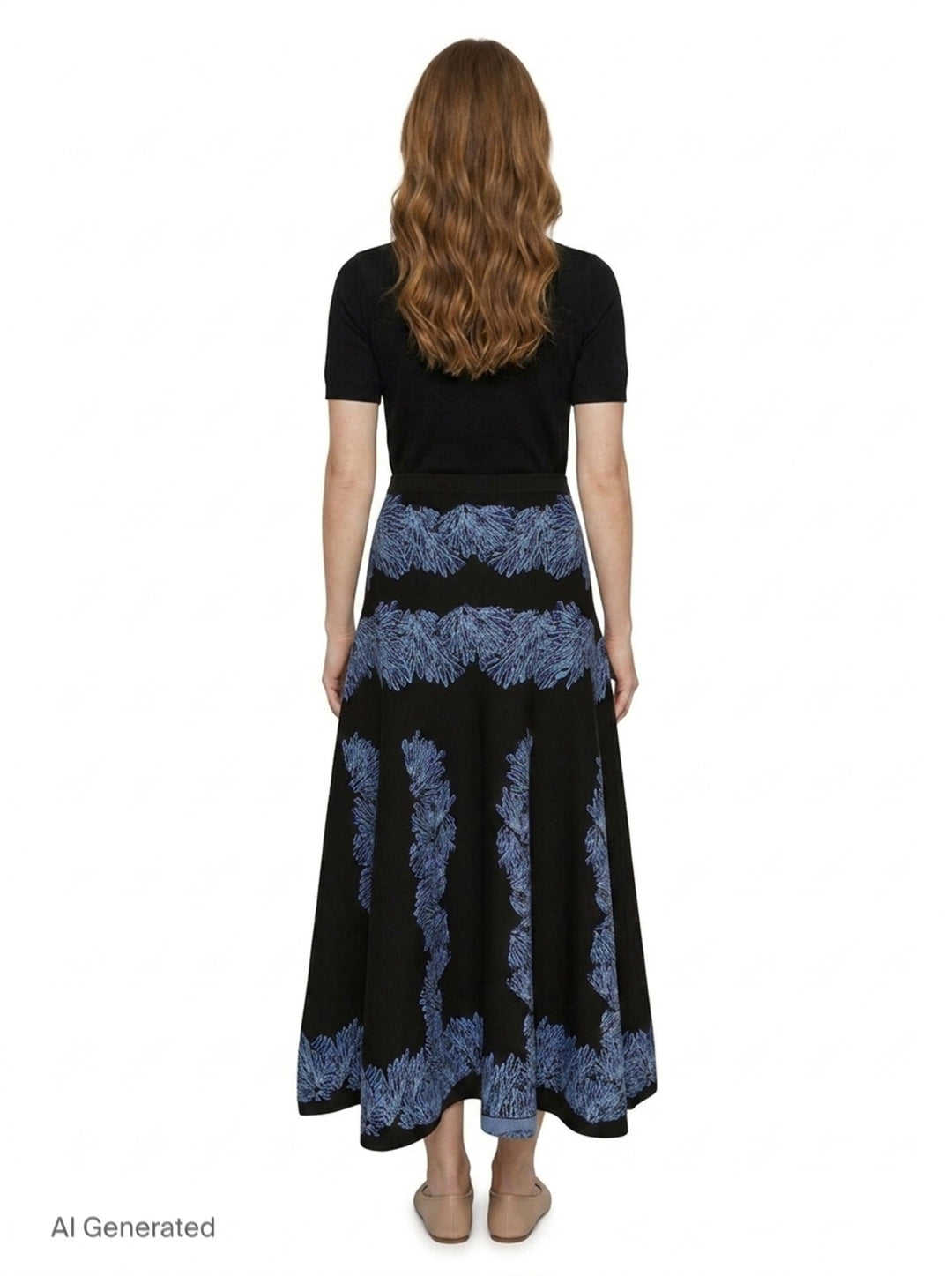 Alessia Knit Jacquard Skirt | Ulla Johnson | Club21 - back