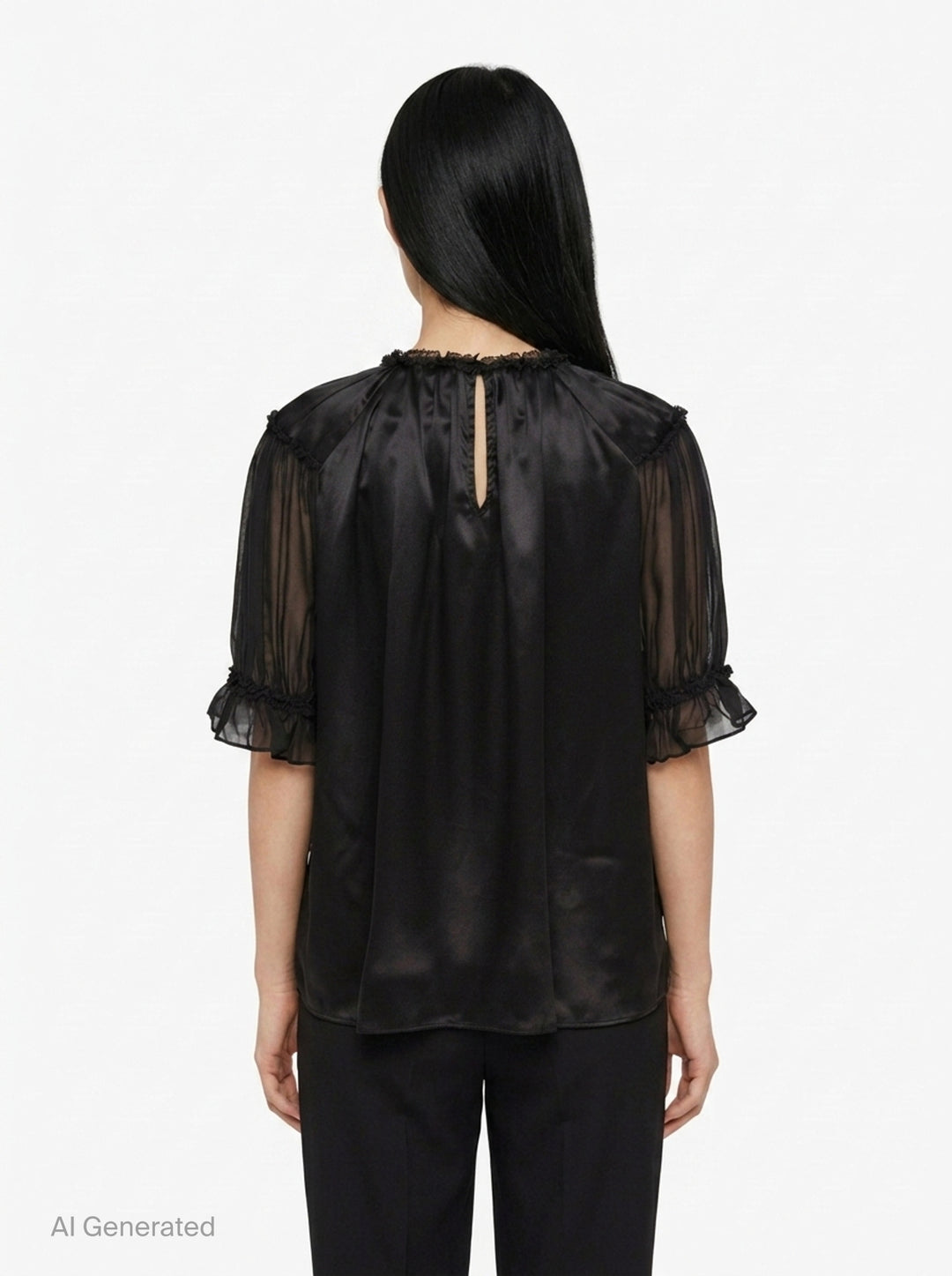 Alina Short Sleeve Silk Top | Ulla Johnson | Club21 - back