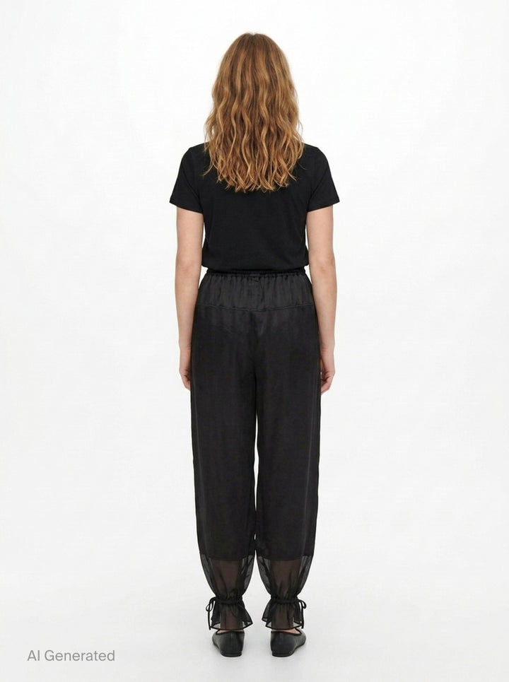 Camile Silk Cinched Pants | Ulla Johnson | Club21 - back