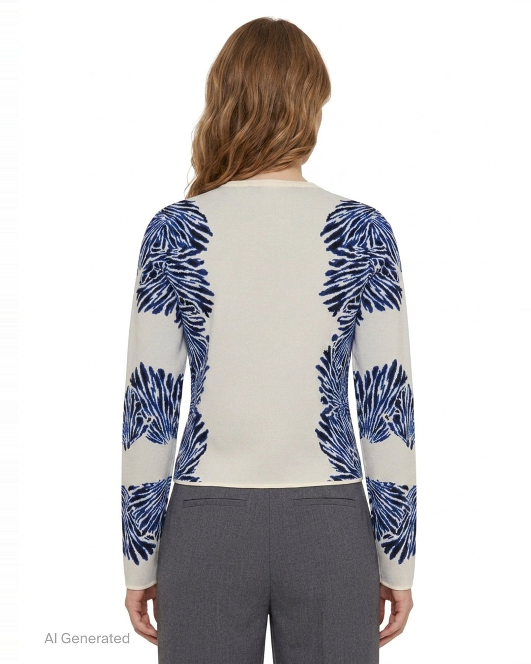 Carina Knit Jacquard Cardigan | Ulla Johnson | Club21 - back