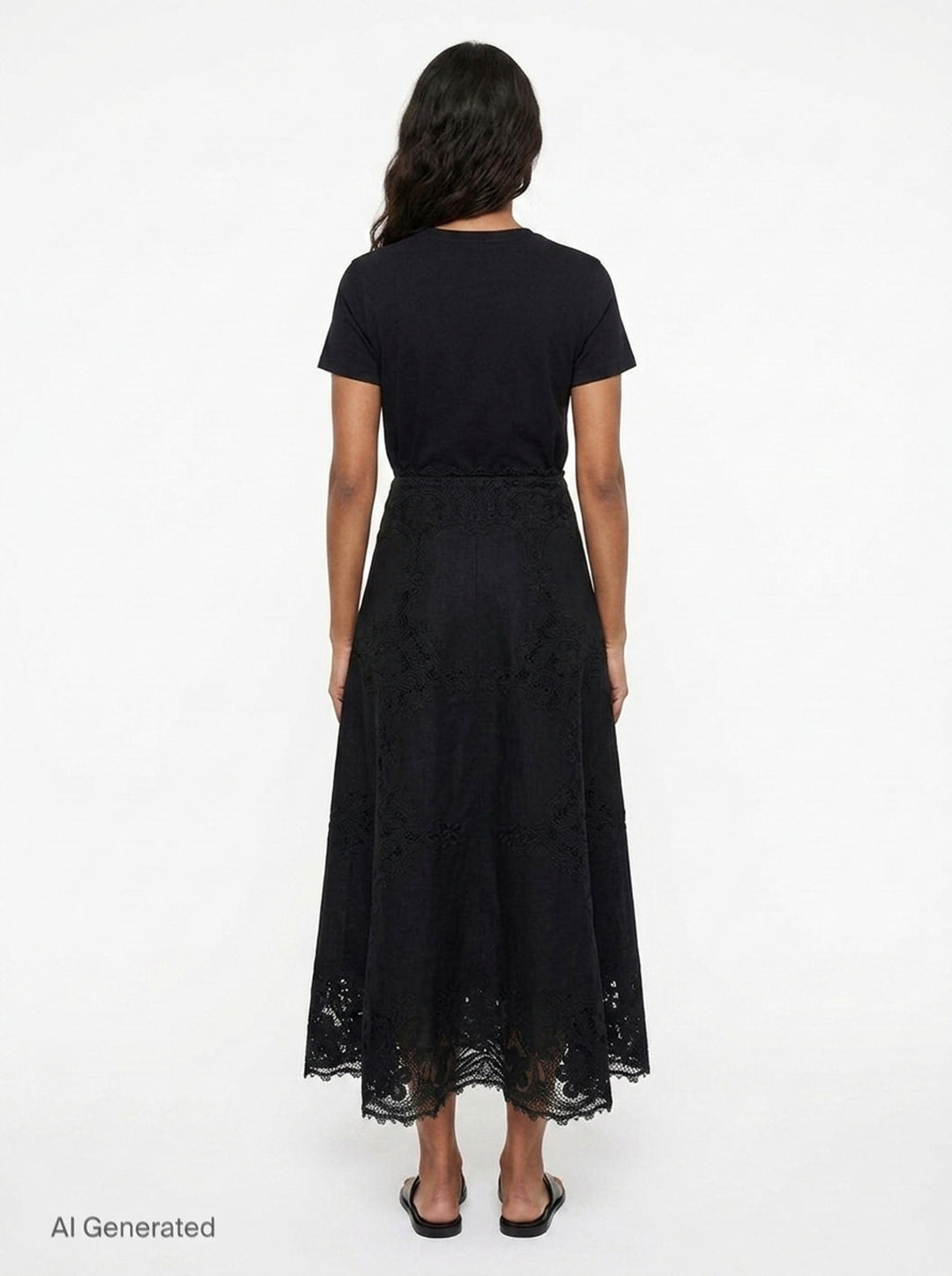 Fleur Linen Midi Skirt | Ulla Johnson | Club21 - back