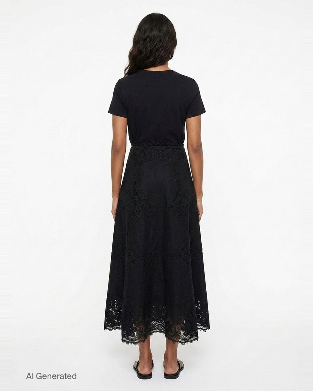 Fleur Linen Midi Skirt | Ulla Johnson | Club21 - back