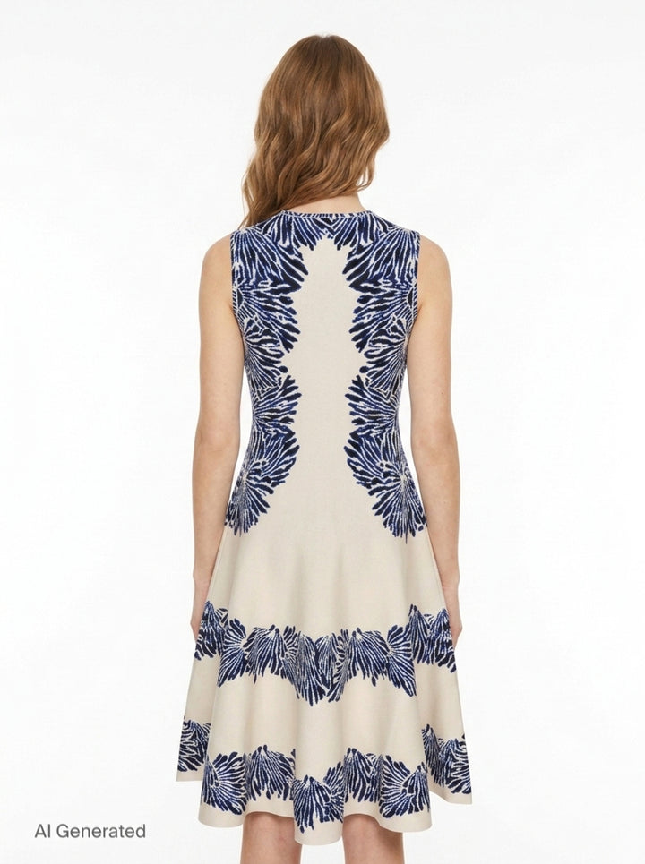 Iona Jacquard Knit Dress | Ulla Johnson | Club21 - back