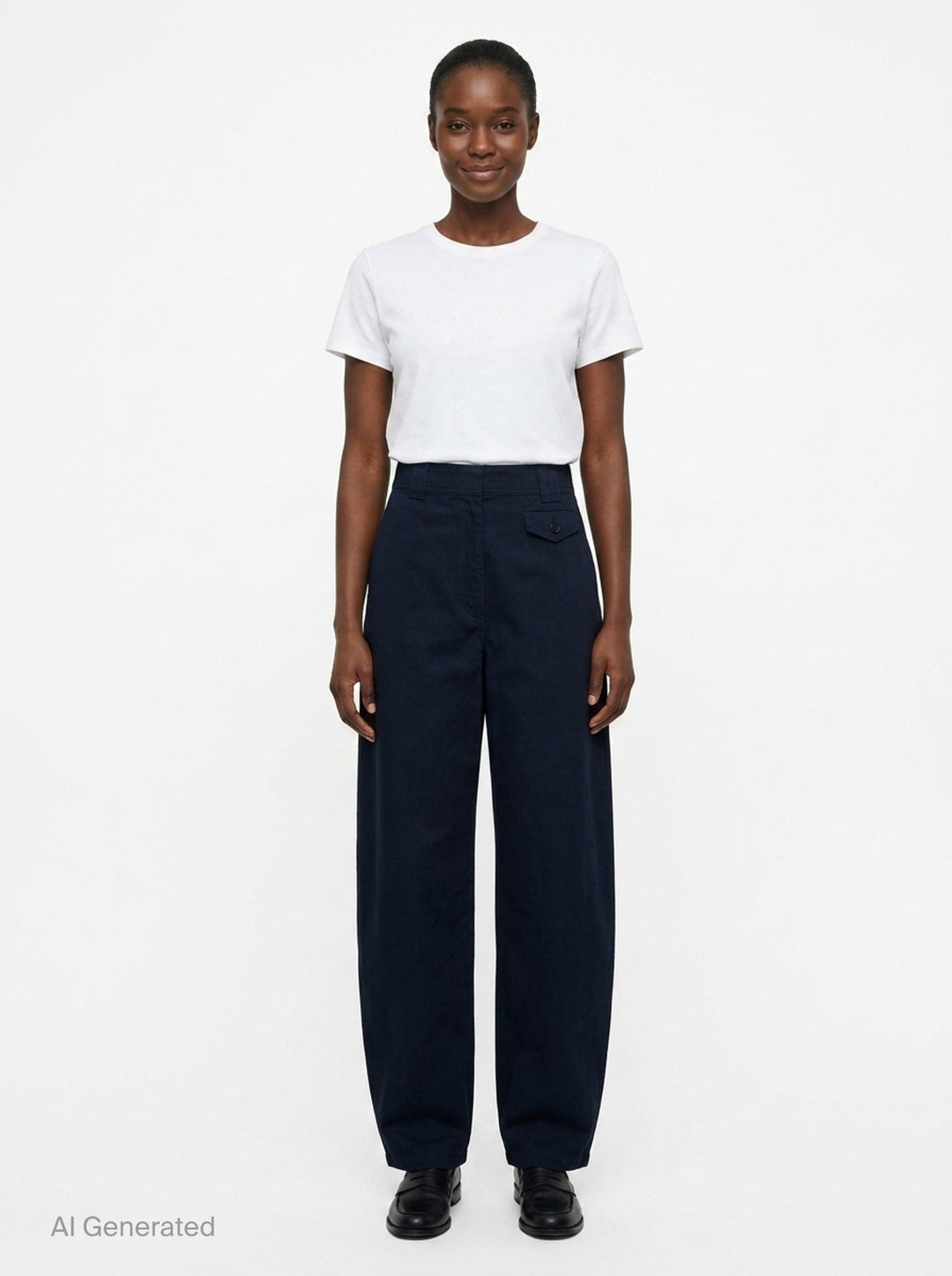 Laure Barrel Leg Trousers | Ulla Johnson | Club21 - front