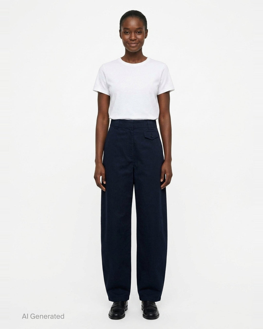 Laure Barrel Leg Trousers | Ulla Johnson | Club21 - front