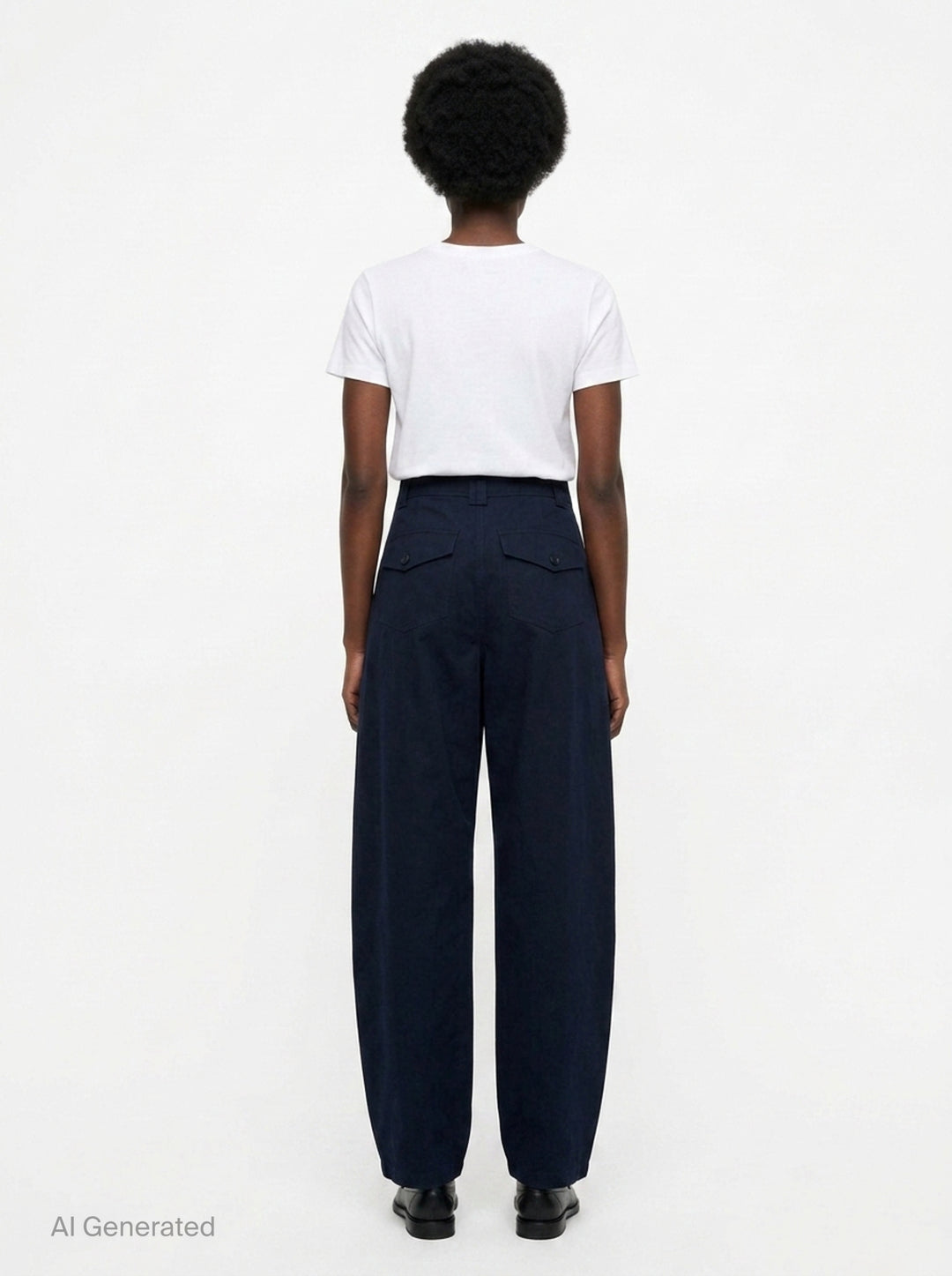 Laure Barrel Leg Trousers | Ulla Johnson | Club21 - back