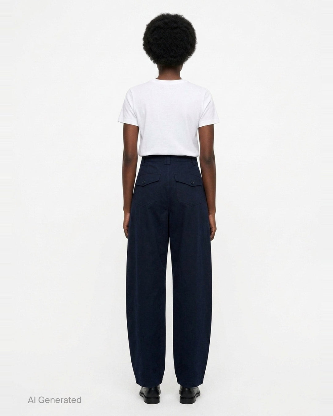 Laure Barrel Leg Trousers | Ulla Johnson | Club21 - back