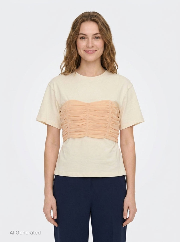 Mila Short Sleeve Cotton Top | Ulla Johnson | Club21 - front