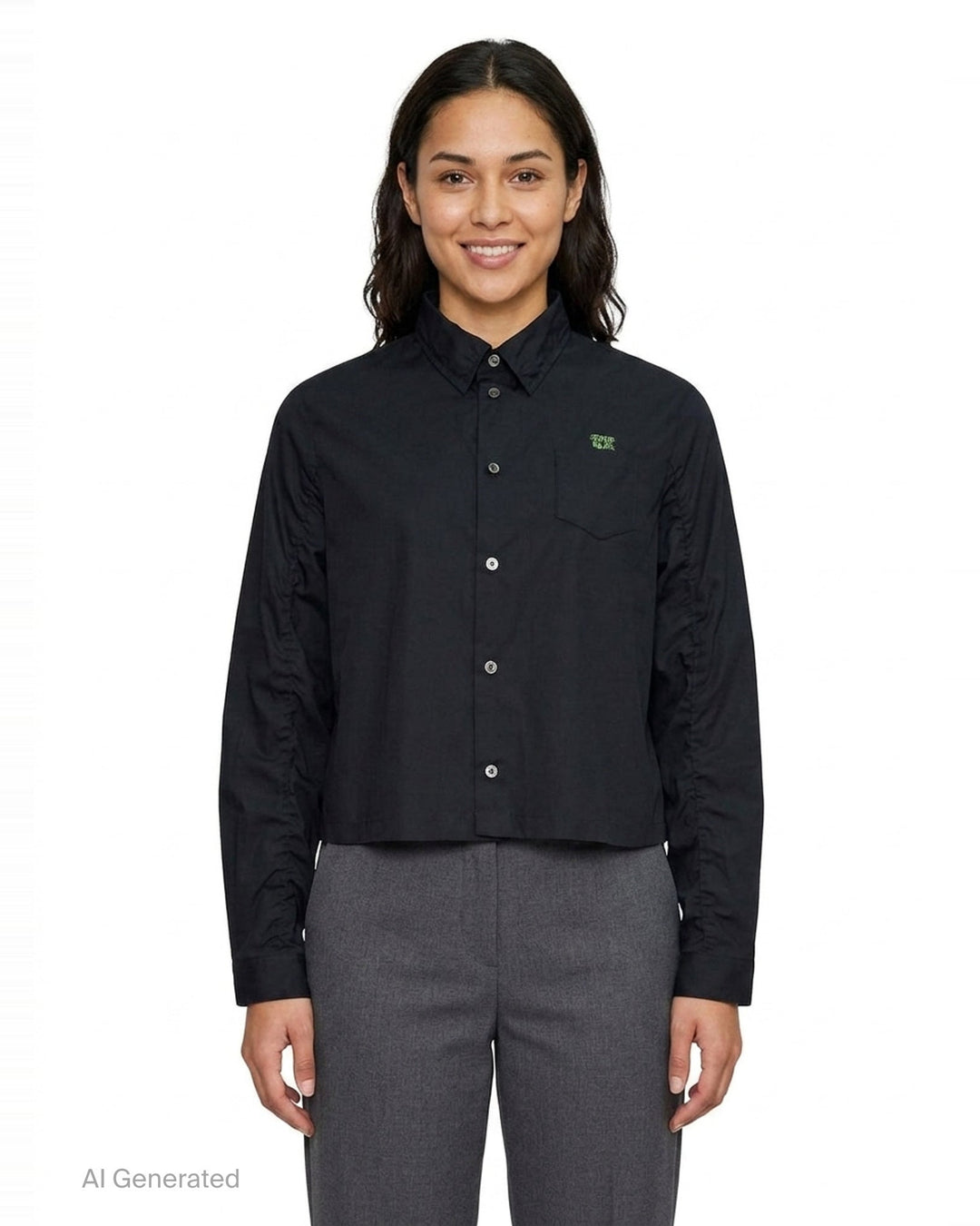 Cropped U Logo Blouse | Undercover | Club21 - front