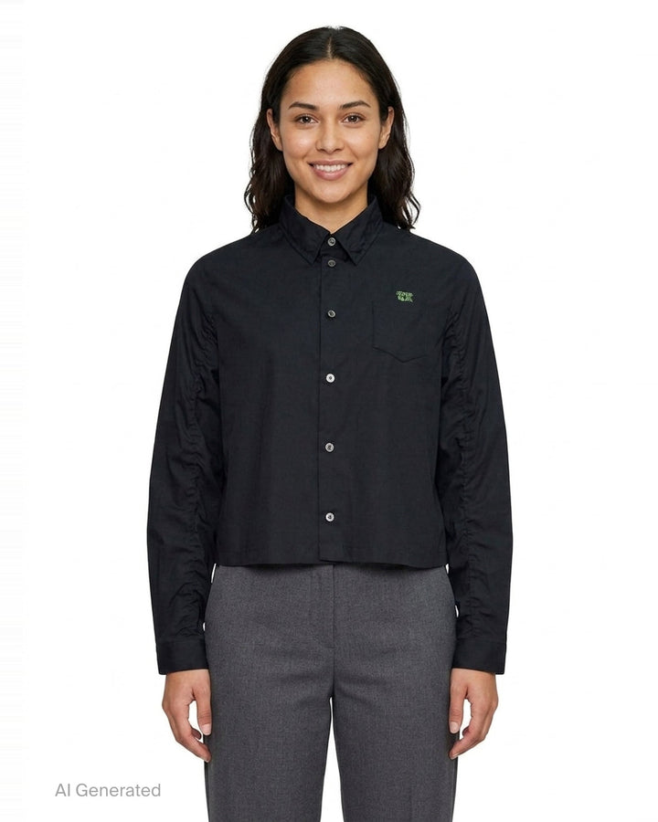 Cropped U Logo Blouse | Undercover | Club21 - front