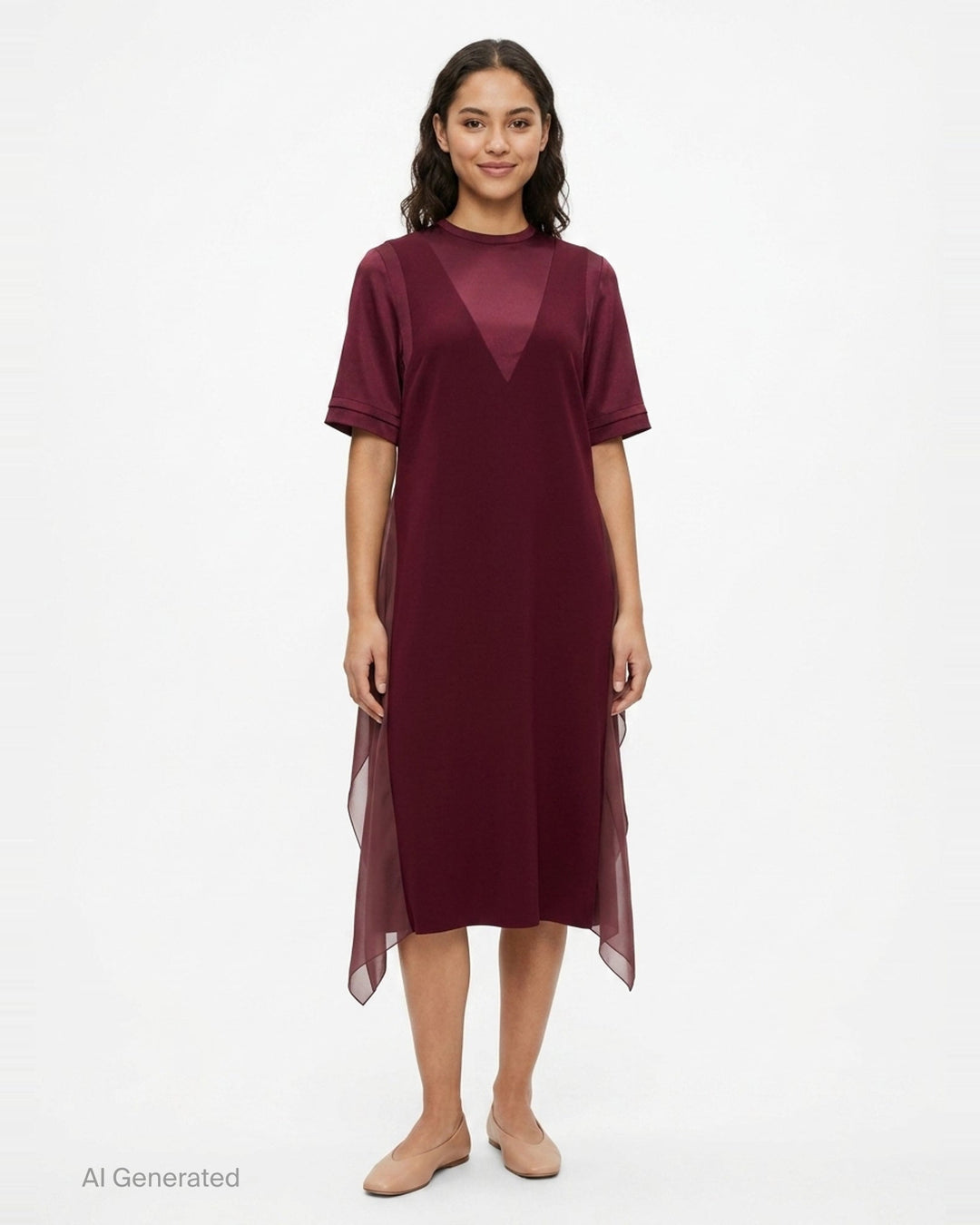 Layered Effect Midi Dress | Undercover | Club21 - front
