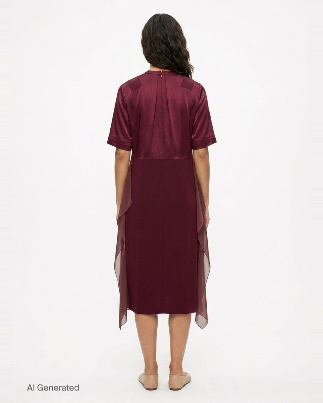 Layered Effect Midi Dress | Undercover | Club21 - back