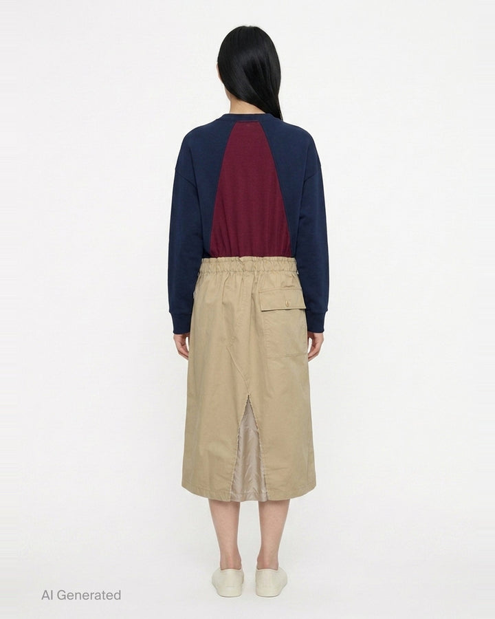 Trompe L'Oeil Sweater Dress | Undercover | Club21 - back