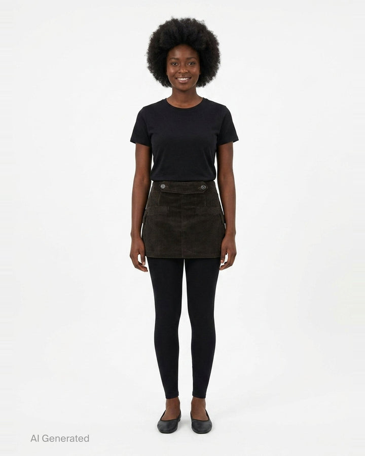 Corduroy Cargo Mini Skirt | Vaquera | Club21 - front