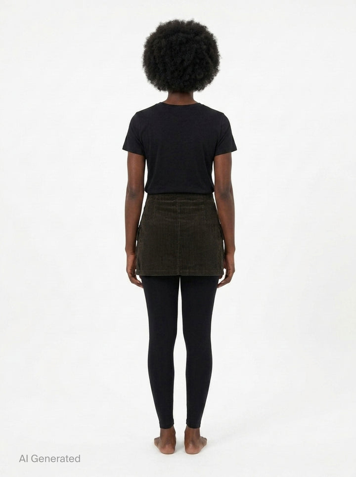 Corduroy Cargo Mini Skirt | Vaquera | Club21 - back