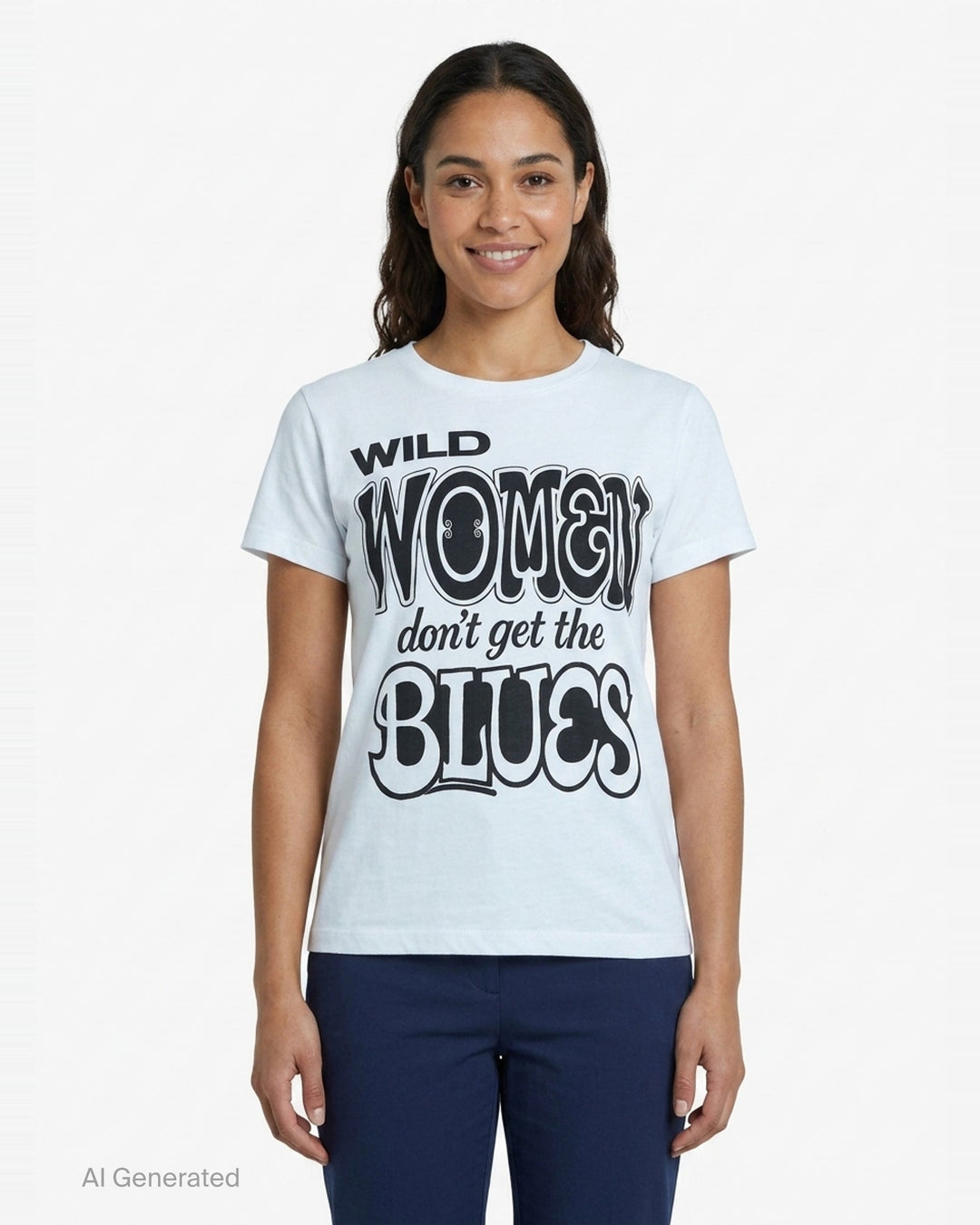 Wild Women Blues Tee | Vaquera | Club21 - front