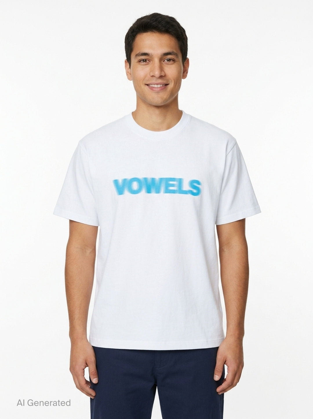 Blur Graphic Tee | Vowels | Club21 - front