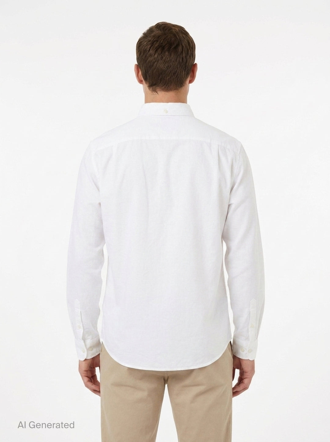 Long Sleeve Oxford Button Down Shirt | Vowels | Club21 - back