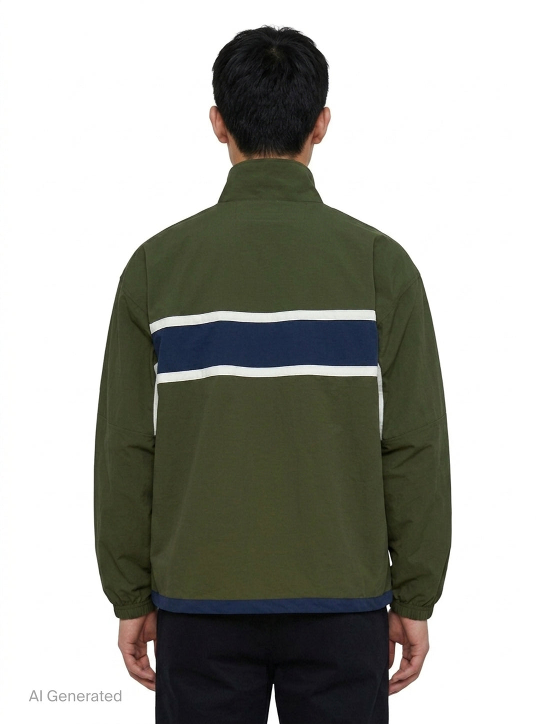 Paneled Nylon Jacket | Vowels | Club21 - back