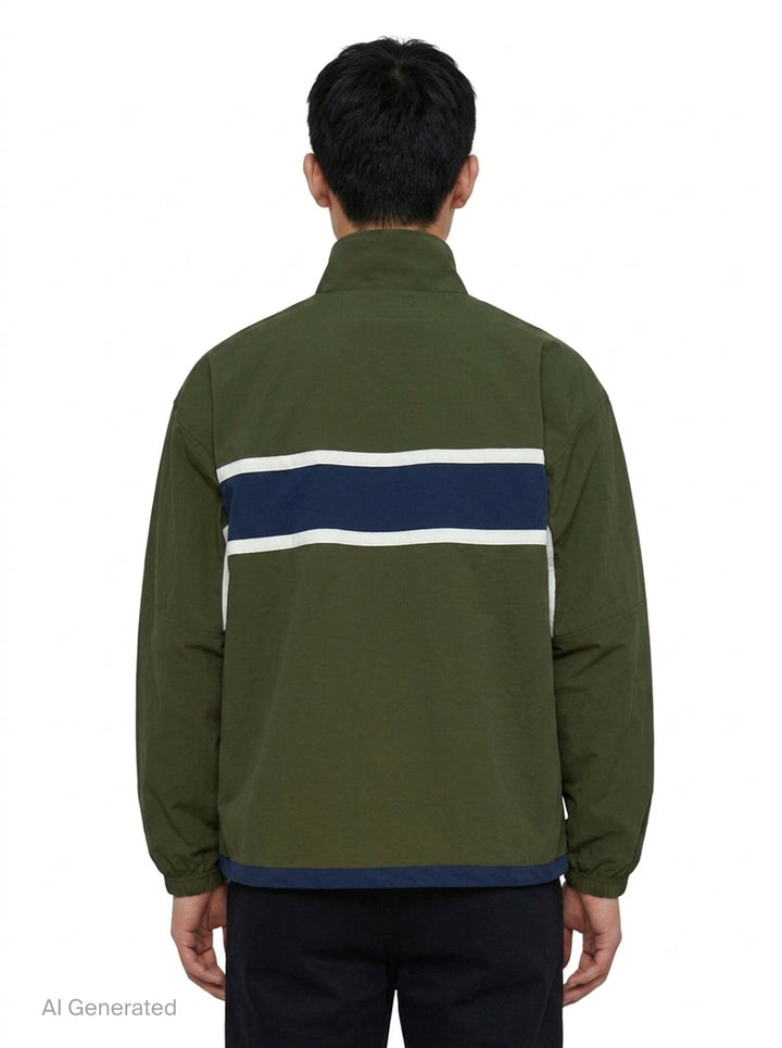 Paneled Nylon Jacket | Vowels | Club21 - back