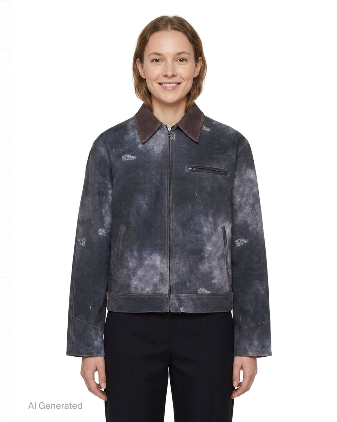 Black Trompe L'Oeil Denim Jacket | We11done | Club21 - front