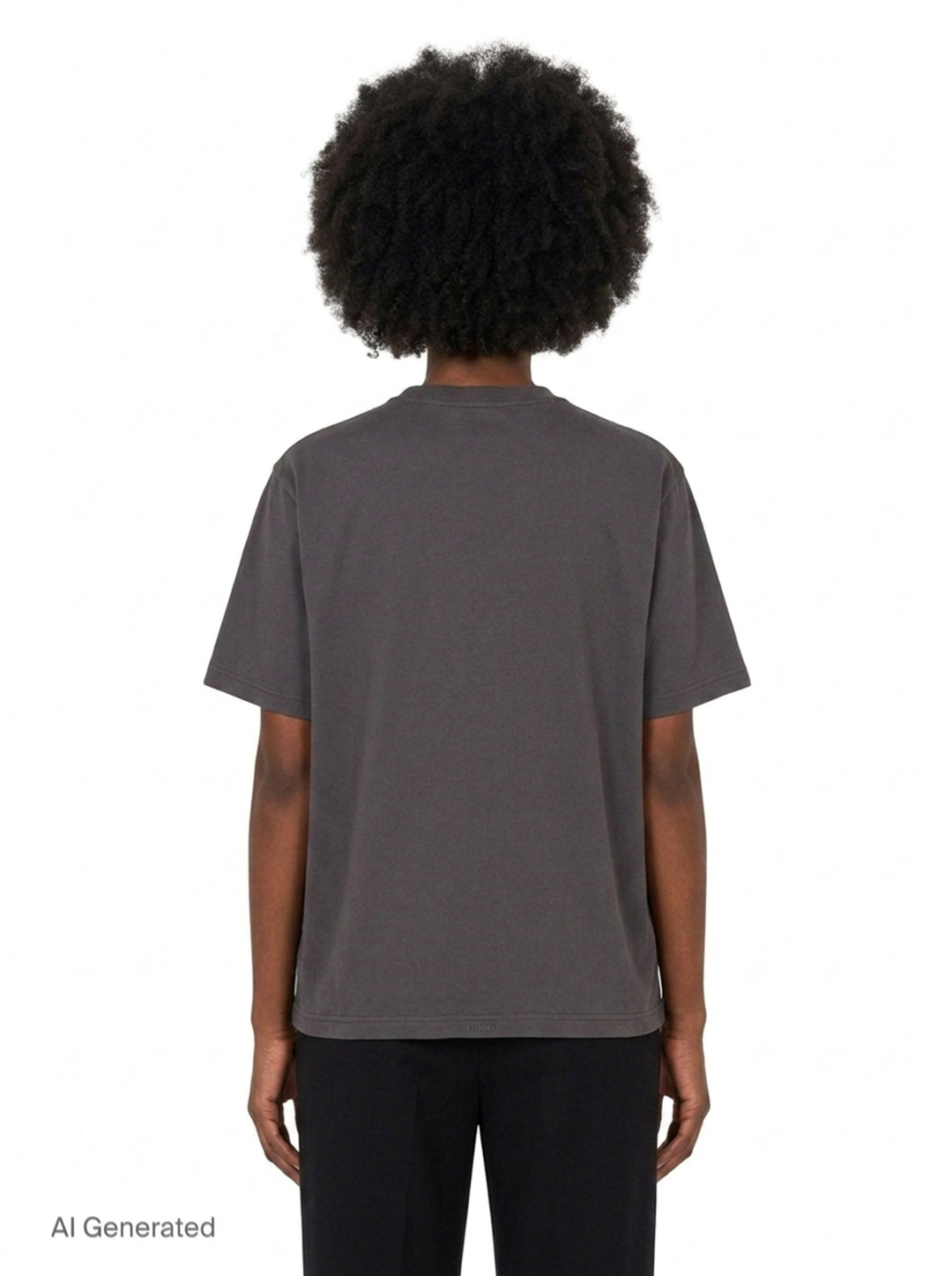 Charcoal Teddy Embroidery Tee | We11done | Club21 - back