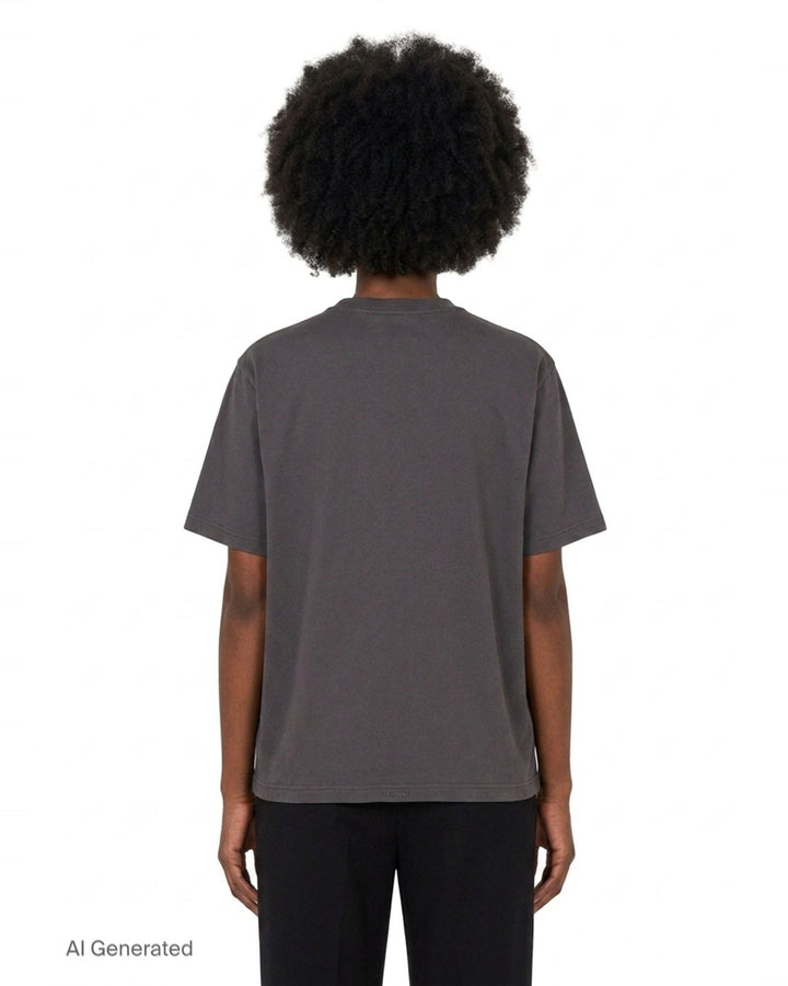 Charcoal Teddy Embroidery Tee | We11done | Club21 - back