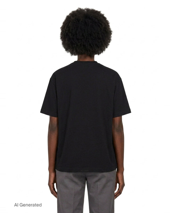 Drawing Teddy Black Tee | We11done | Club21 - back