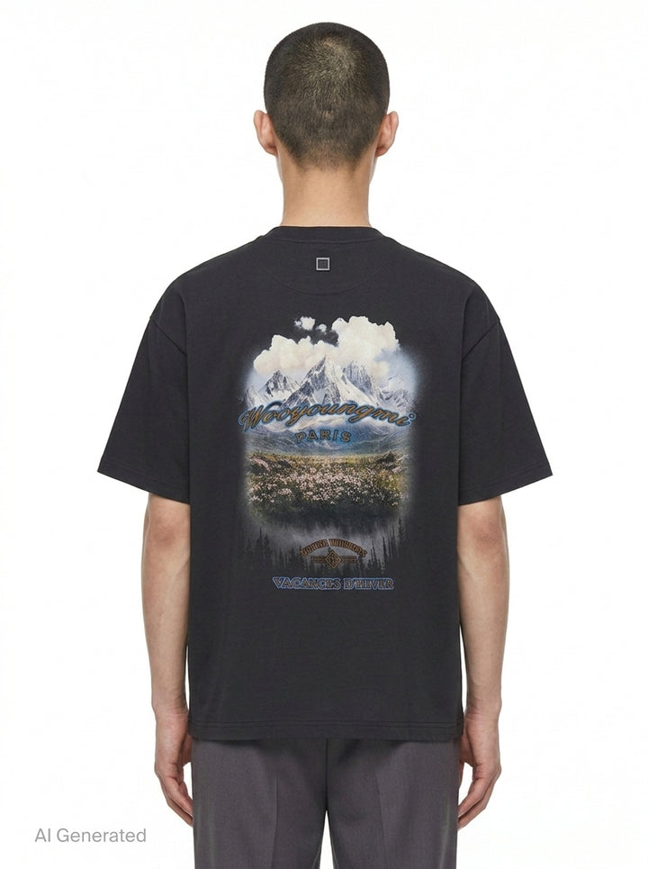 Back Seasonal Print Tee | Wooyoungmi | Club21 - back