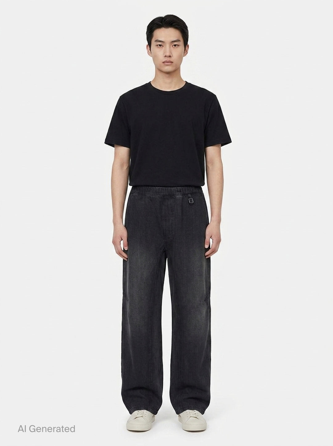 Denim Pants With Elastic Waist | Wooyoungmi | Club21 - front