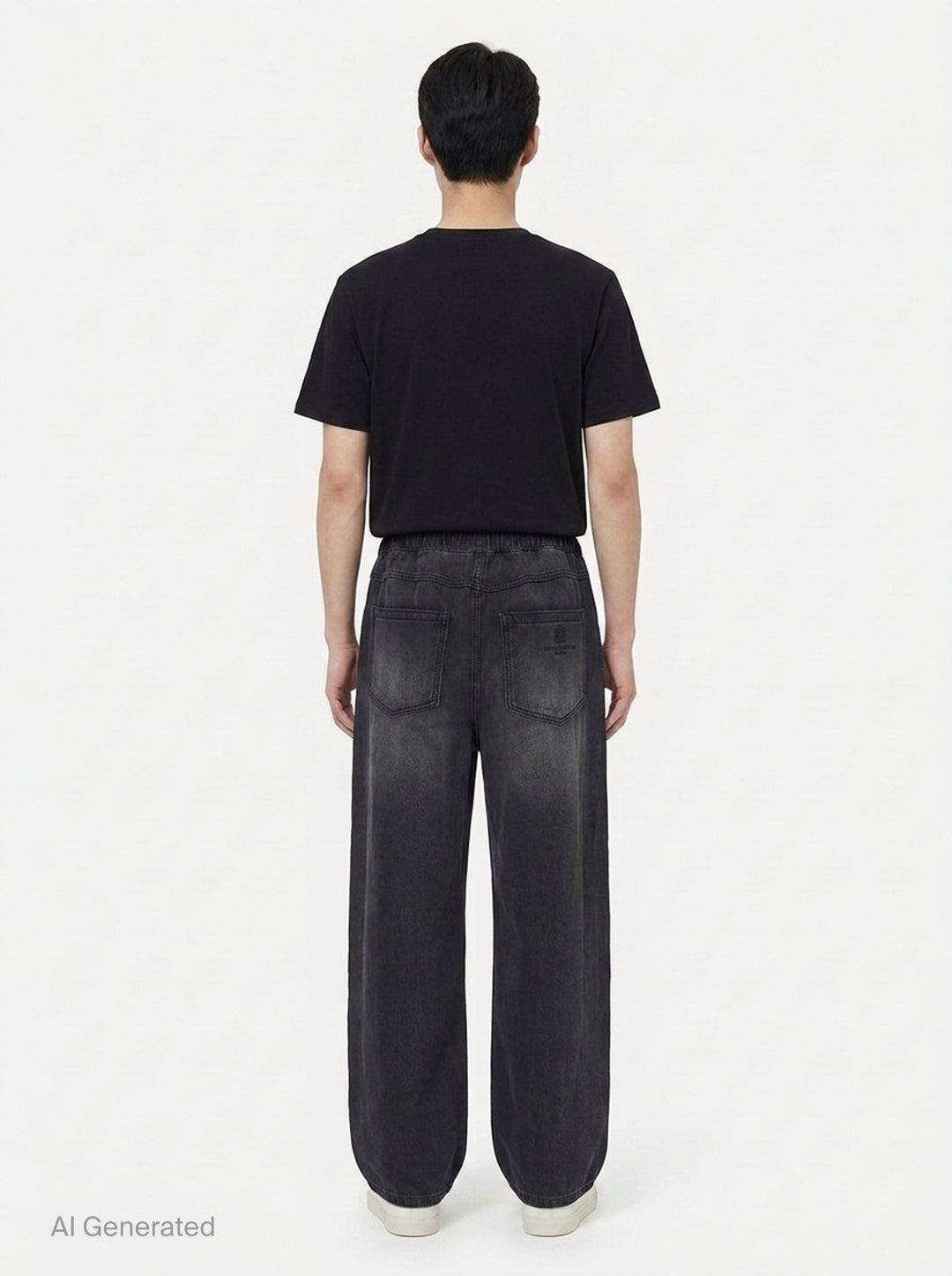 Denim Pants With Elastic Waist | Wooyoungmi | Club21 - back