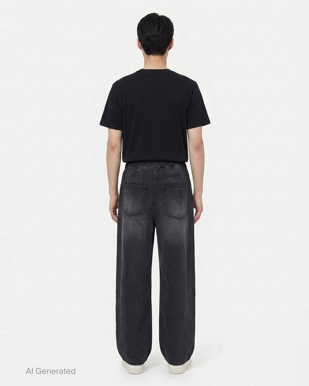 Denim Pants With Elastic Waist | Wooyoungmi | Club21 - back