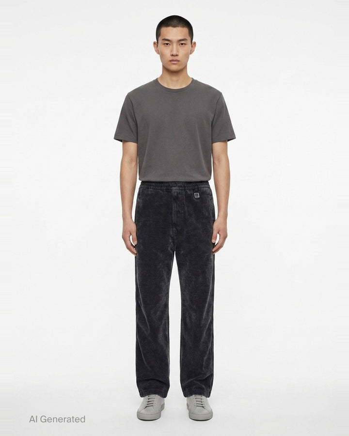 Elastic Waist Corduroy Pants | Wooyoungmi | Club21 - front