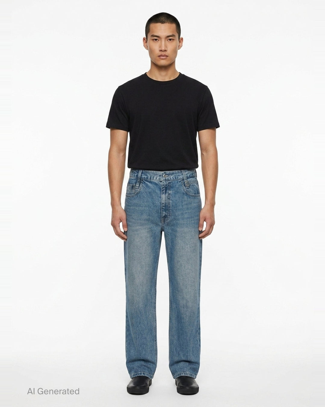 Light Blue Wash Jeans | Wooyoungmi | Club21 - front