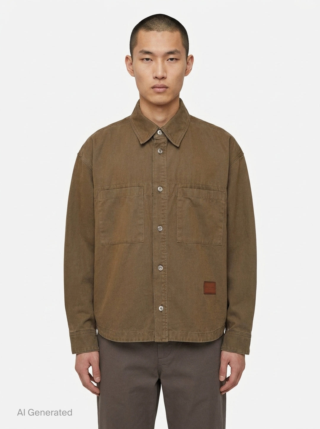 Long Sleeve Chino Shirt | Wooyoungmi | Club21 - front