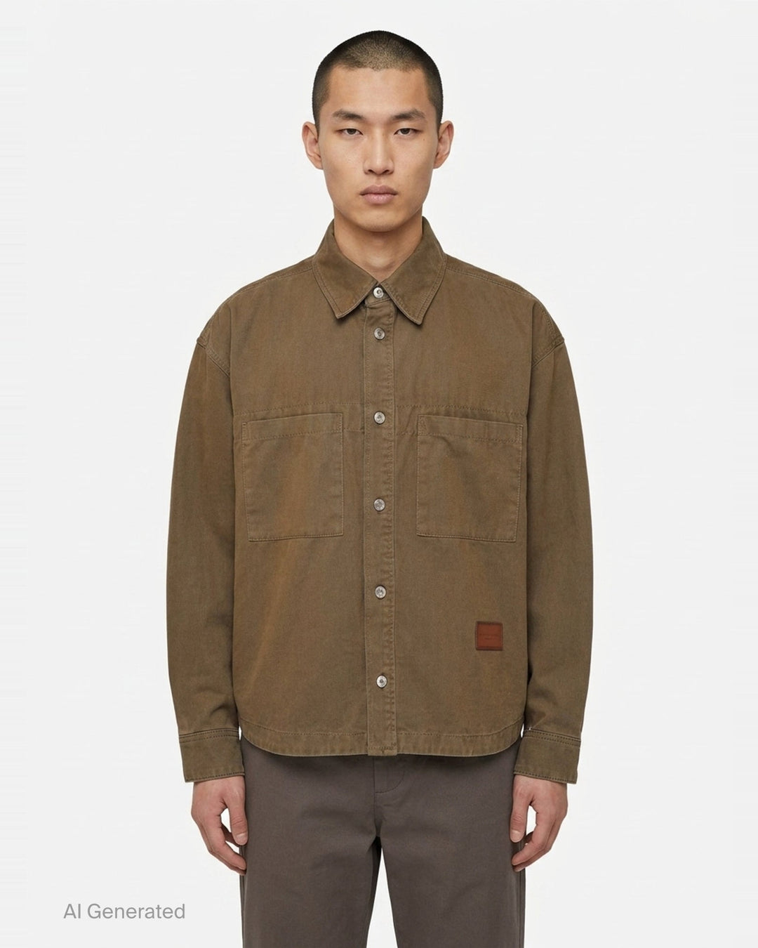Long Sleeve Chino Shirt | Wooyoungmi | Club21 - front