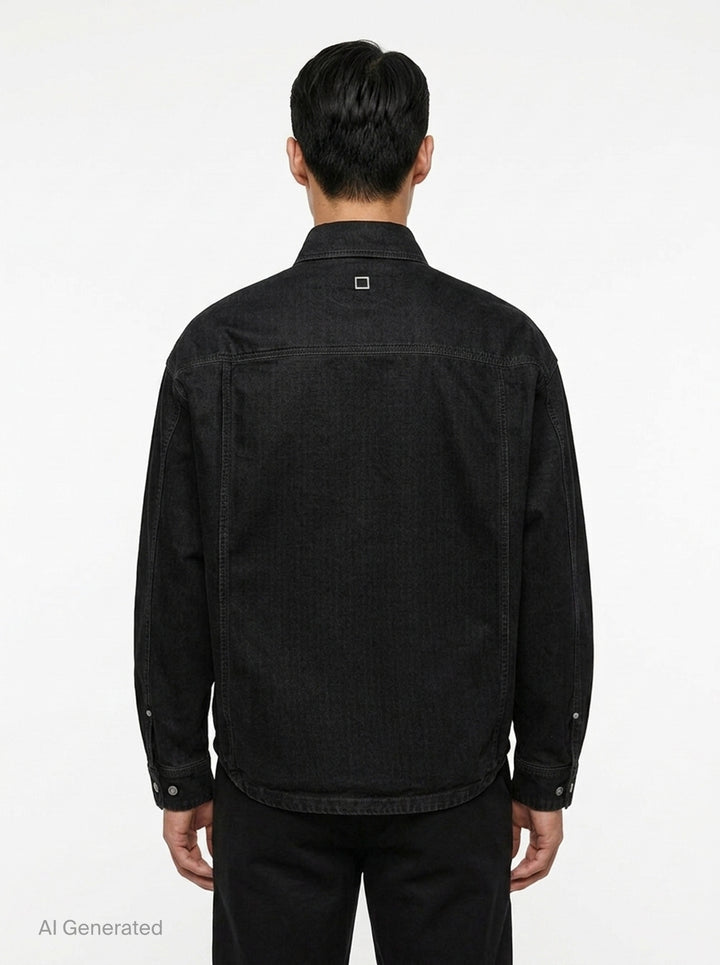 Long Sleeve Chino Shirt | Wooyoungmi | Club21 - back