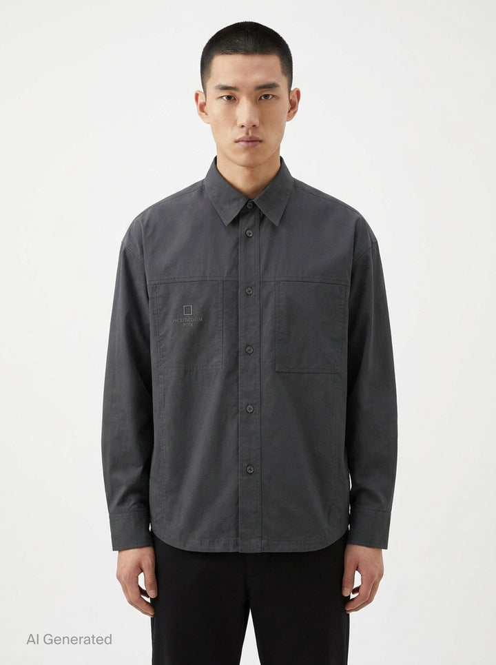Nice Cotton Long Sleeve Shirt | Wooyoungmi | Club21 - front