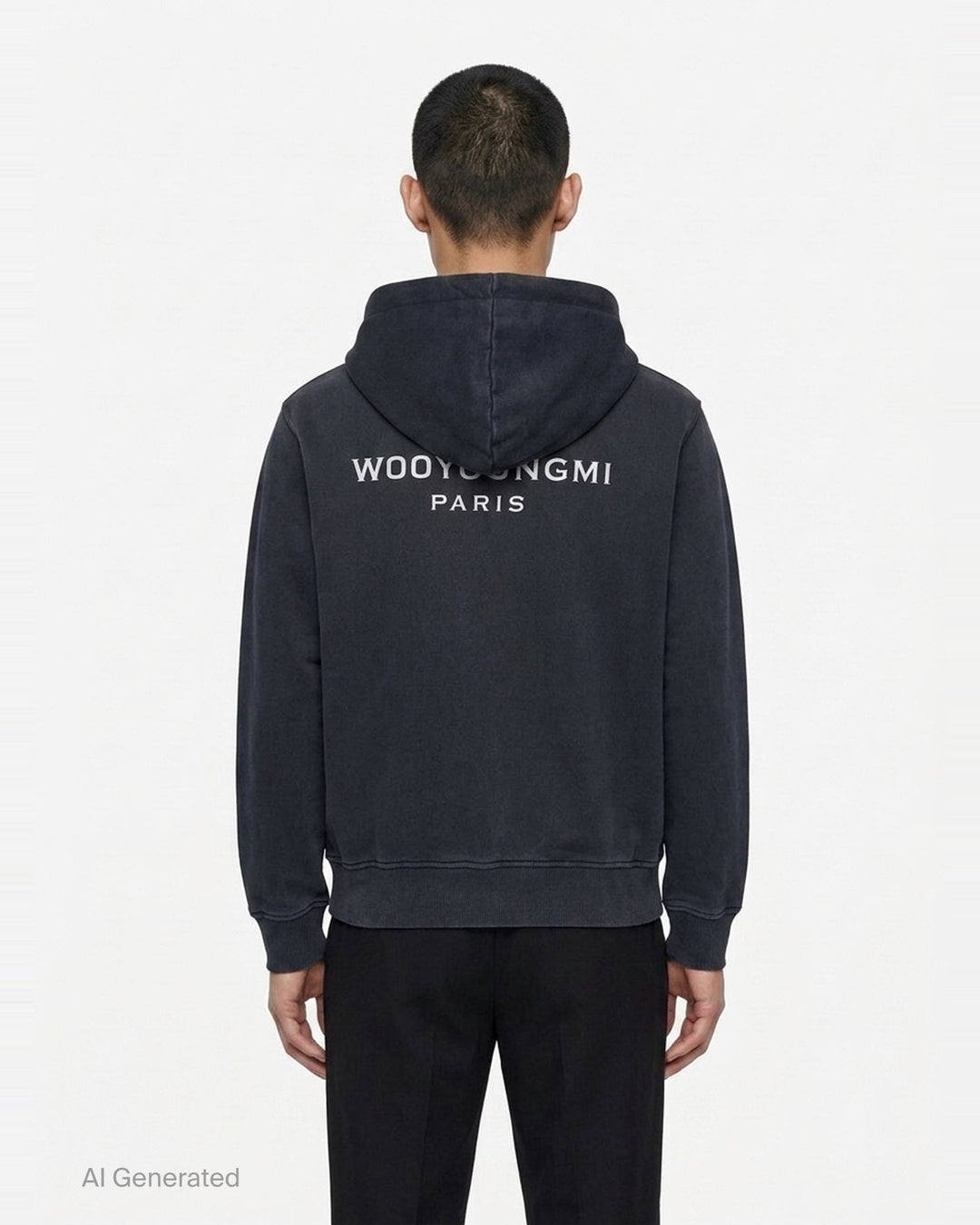 Washed Zip Up Hoodie | Wooyoungmi | Club21 - back