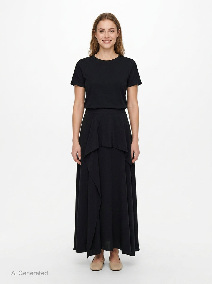 Asymmetric Drape Skirt | Y's | Club21 - front