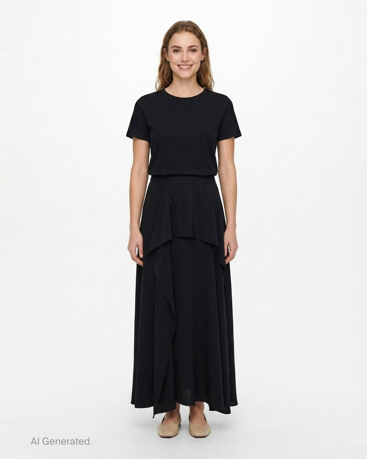 Asymmetric Drape Skirt | Y's | Club21 - front