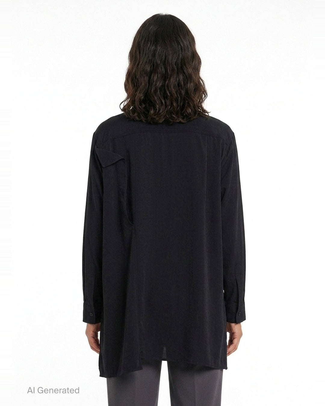 Double Cloth Asymmetric Blouse | Y's | Club21 - back