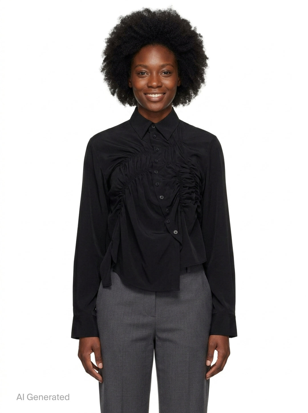Random Gather Blouse | Y's | Club21 - front