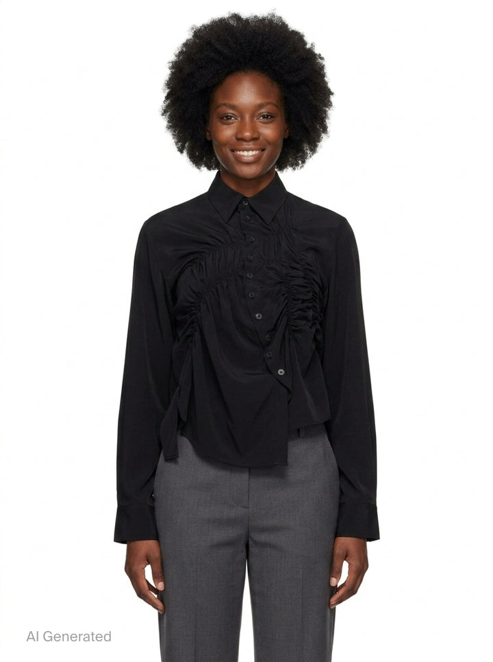 Random Gather Blouse | Y's | Club21 - front