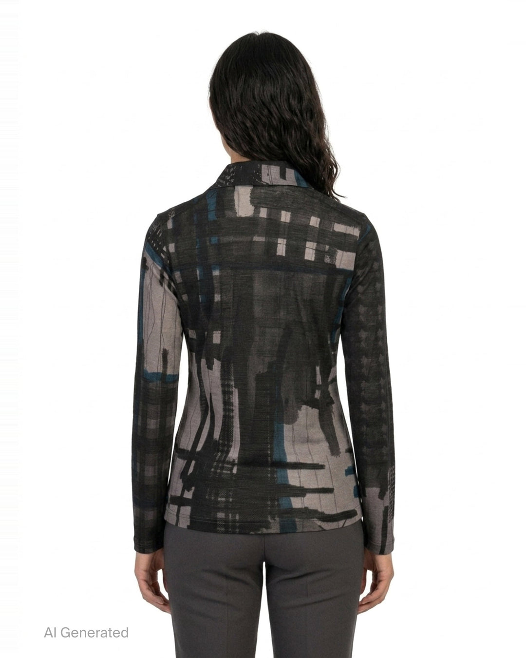 Round Collar Printed Cardigan | Y's | Club21 - back