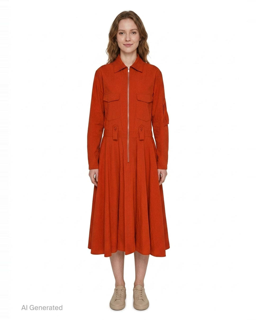 U-Flare Midi Dress | Y's | Club21 - front