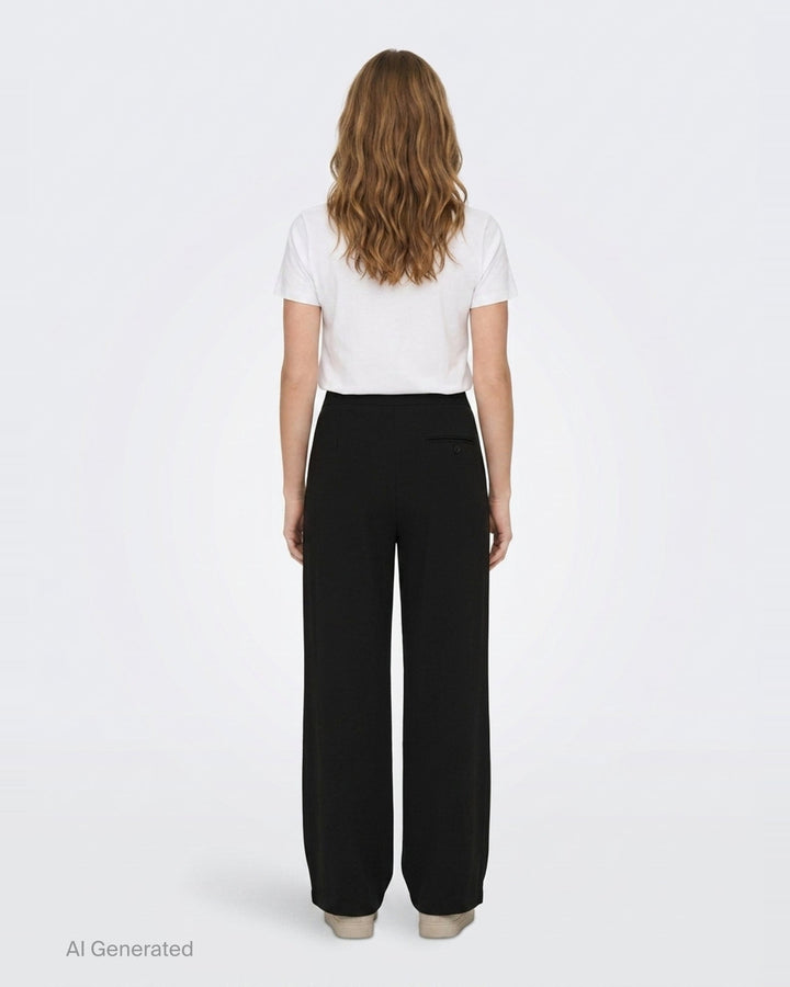 Wide Leg Drawstring Pants | Y's | Club21 - back