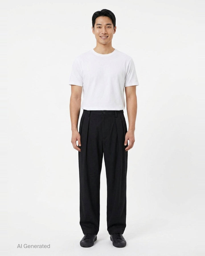 2 Tuck Slim Pants | Yohji Yamamoto | Club21 - front