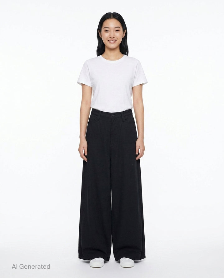 Backside Tuck Baggy Pants | Yohji Yamamoto | Club21 - front